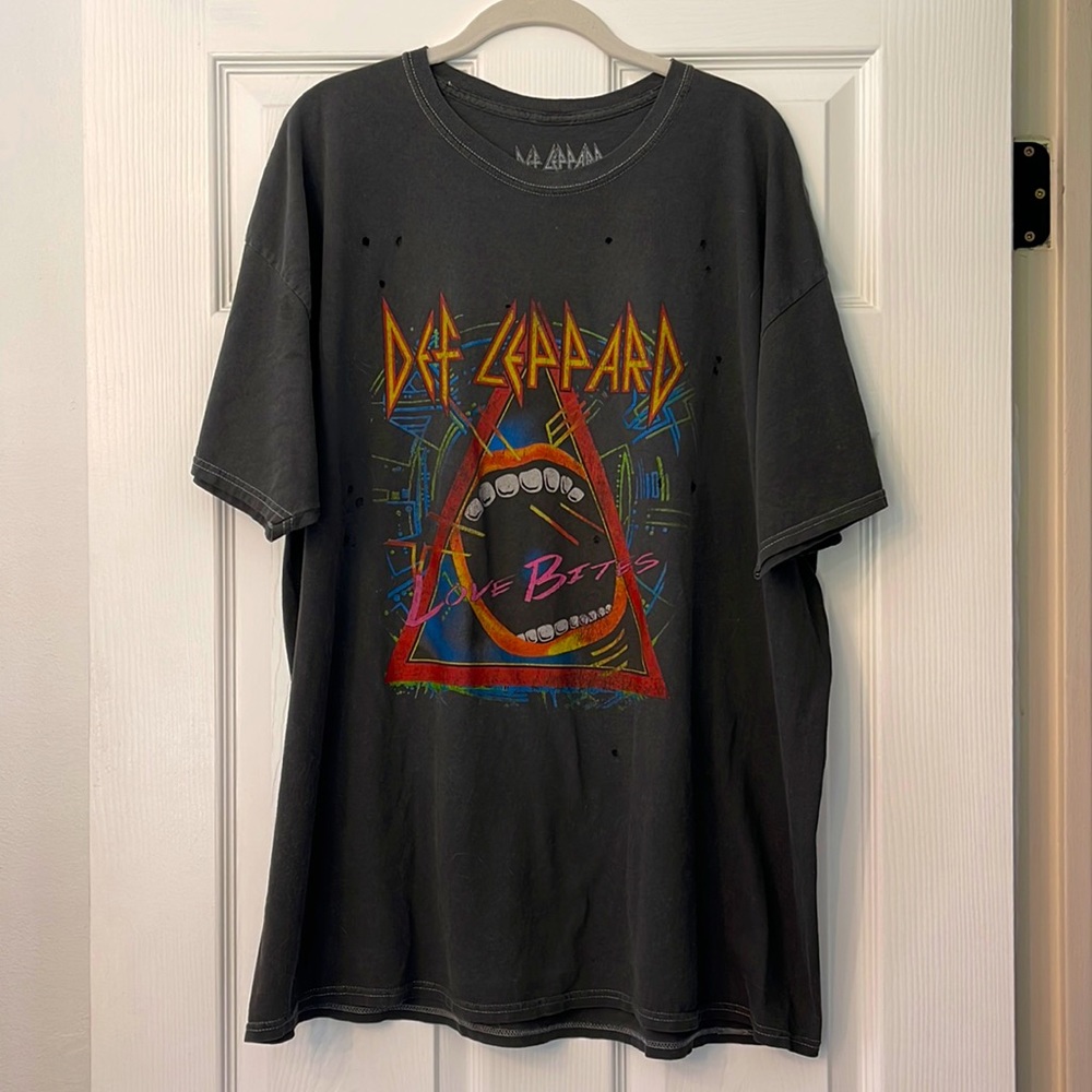 UO Def Leppard Love Bites Tshirt Dress